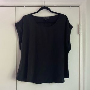 Womans Black Short Sleeve Blouse Size 1X